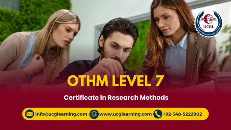 OTHM Level 7 Certificate in Research Methods