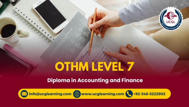 OTHM Level 7 Diploma in Accounting and Finance